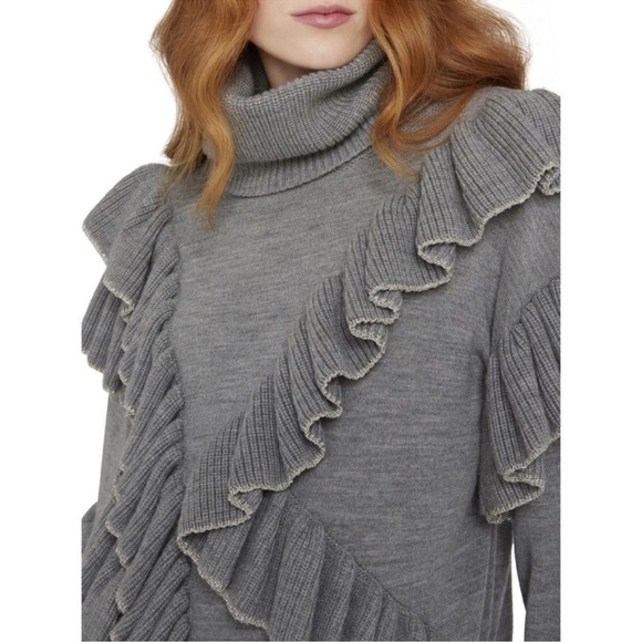 Alice + Olivia Libbie Ruffle Sweater NWT Small - Picture 8 of 9